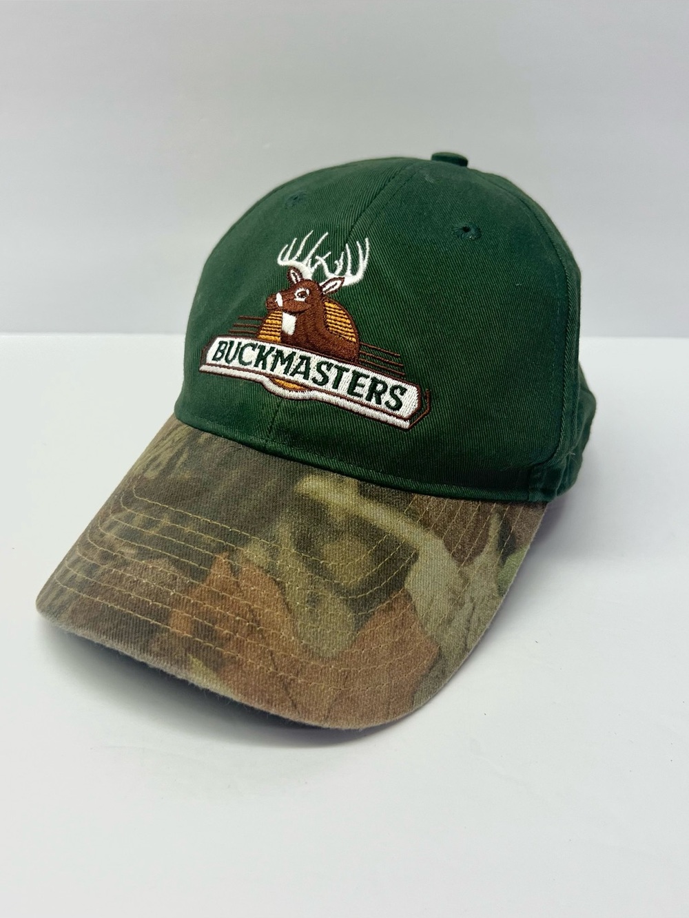 Buckmasters Camouflage Cap Hat
Deer Hunting Green Camo Adjustable Embroidered